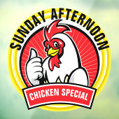 Restaurant Chicken Special Raamsticker (Vel 3)
