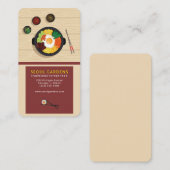 restaurant coréen carte de visite (Devant / Derrière)