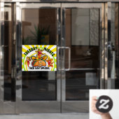 Restaurant Dagspecialiteiten Raamsticker (Kantoordeur)