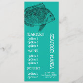 Restaurant de fruits de mer menu de dîner de poiss (Devant)