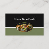 Restaurant de fruits de mer Sushi Cartes de visite (Devant)