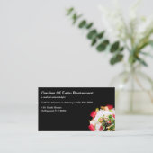 Restaurant de fruits de mer Sushi Cartes de visite (Debout devant)