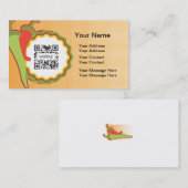 Restaurant de Mexicain de modèle de carte de (Devant / Derrière)