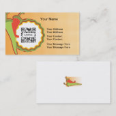 Restaurant de Mexicain de modèle de carte de (Devant / Derrière)