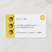 restaurant de petit-déjeuner carte de visite (Dos)