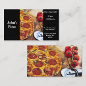 Restaurant de pizza de carte de visite (Devant / Derrière)