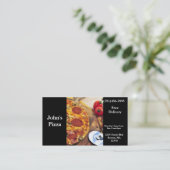 Restaurant de pizza de carte de visite (Debout devant)