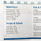 Restaurant de poisson et de chips ou menu à emport (Intérieur en premier)