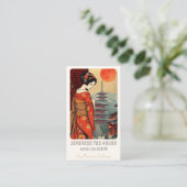 Restaurant de thé japonais boutique Carte de visit (Debout devant)