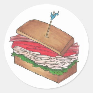 restaurant Diner Foodie Gift Ronde Sticker