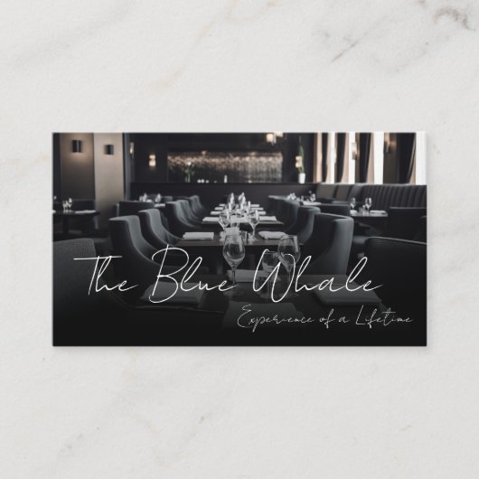 Restaurant Dining Tables  Visitekaartje (Voorkant)