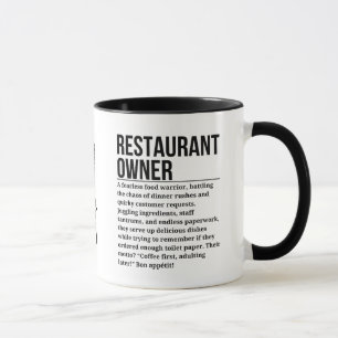 Restaurant Eigenaar Mok