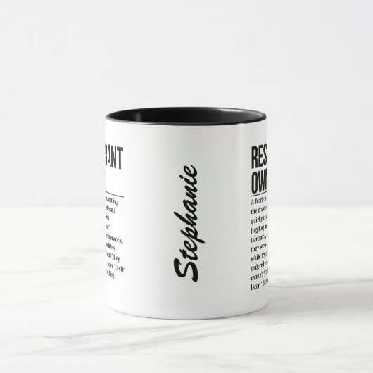 Restaurant Eigenaar Mok (Midden)