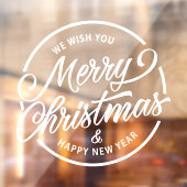 Restaurant en Kantoor kerstvakantie Raamsticker (Vel 2)
