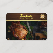 restaurant familial carte de visite (Devant)