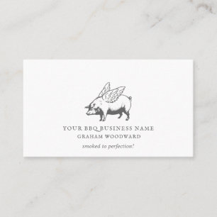 Restaurant Food Truck Barbeque Visitekaartje