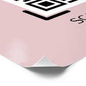 Restaurant Foto Scan QR Code Menu Bestelling Perfect Poster (Hoek)