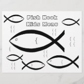 Restaurant Fournitures Menu Enfants Coloriage Pack (Dos)