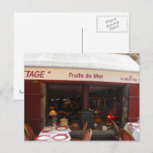 restaurant Fruits de Mer zeevood Frankrijk Briefkaart (Voorkant / Achterkant)