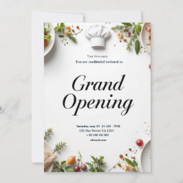 Restaurant Grand Opening Uitnodiging