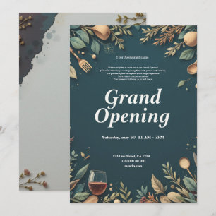 Restaurant Grand Opening Uitnodiging