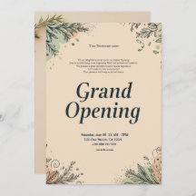 Restaurant Grand Opening Uitnodiging