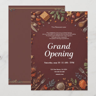Restaurant Grand Opening Uitnodiging