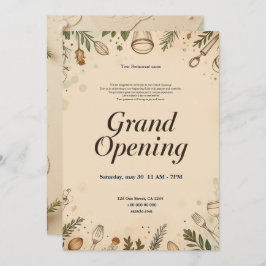Restaurant Grand Opening Uitnodiging