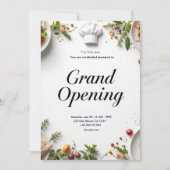 Restaurant Grand Ouverture Invitation (Devant)