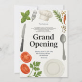 Restaurant Grand Ouverture Invitation (Devant)
