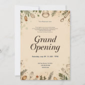 Restaurant Grand Ouverture Invitation (Devant)