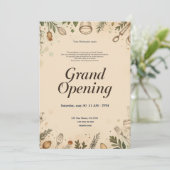 Restaurant Grand Ouverture Invitation (Debout devant)