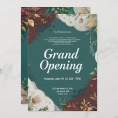 Restaurant Grand Ouverture Invitation (Devant / Derrière)