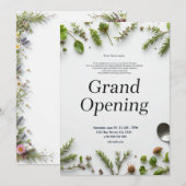 Restaurant Grand Ouverture Invitation (Devant / Derrière)