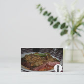 restaurant-grill carte de visite (Debout devant)