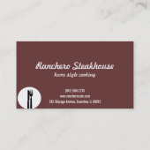 restaurant-grill carte de visite (Dos)