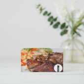 restaurant-grill carte de visite (Debout devant)