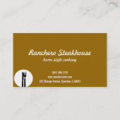 restaurant-grill carte de visite (Dos)