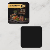 restaurant-grill carte de visite (Devant / Derrière)