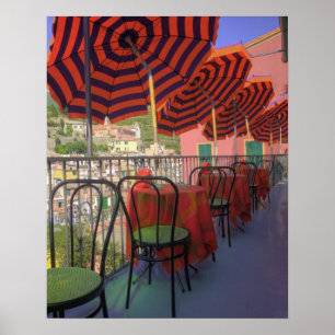 Restaurant in de heuvels van Vernazza, Cinque Poster