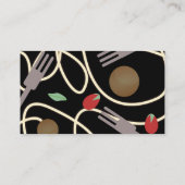 Restaurant italien Spagetti Diner Carte de visite (Dos)