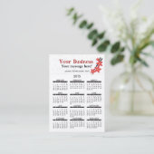 Restaurant japonais de calendrier de carte de (Debout devant)