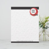 Restaurant japonais de modèle d'en-tête de lettre (Debout devant)