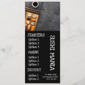 Restaurant japonais de sushi menu de dîner élégant (Devant)