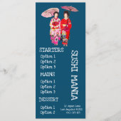 Restaurant japonais de sushi menu de dîner sushi (Devant)