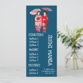 Restaurant japonais de sushi menu du dîner de sush (Debout devant)