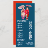 Restaurant japonais de sushi menu du dîner de sush (Devant / Derrière)