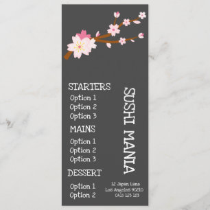 Restaurant japonais Sushi menu pour dîner