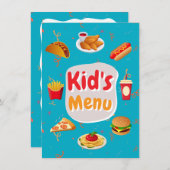 Restaurant Kind Menu Kaart (Voorkant / Achterkant)