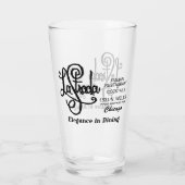 Restaurant La Strada, Oude Stad, Chicago, IL Glas (Achterkant)